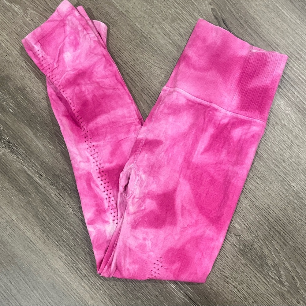Pink Free People Tie-Dye Kids Leggings